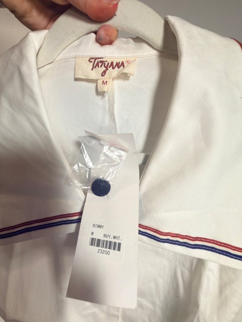 NWT TATYANA BIMMY Sailor Nautical Romper Jumper Costume Pinup M Medium - Picture 4 of 5